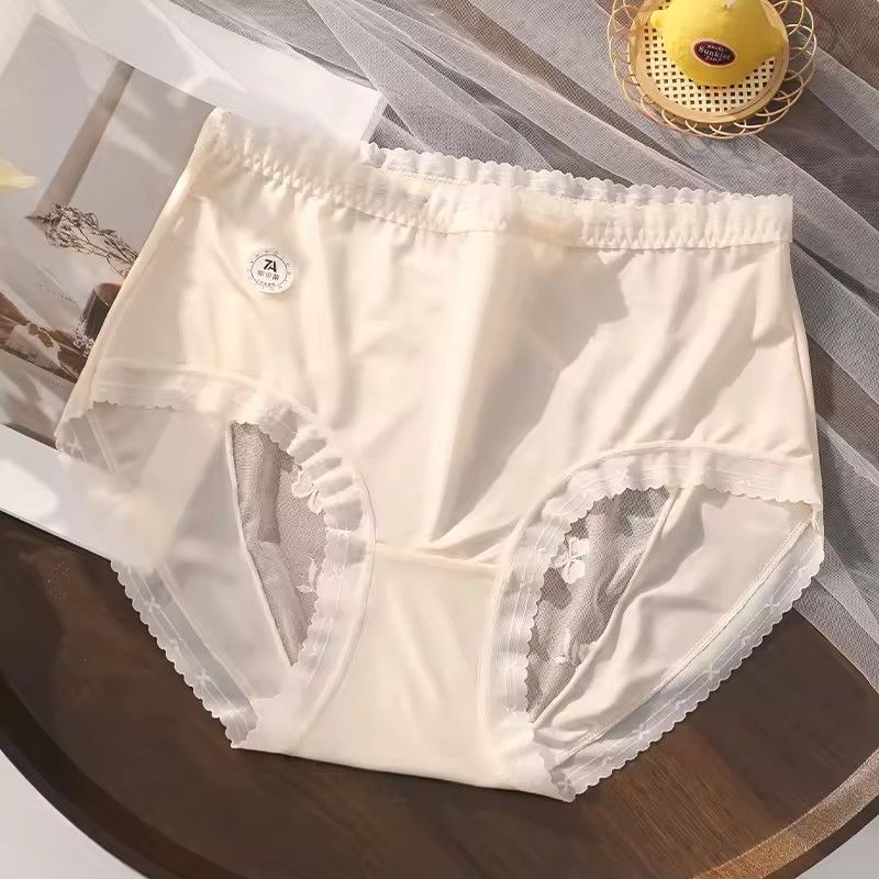 High quality women's underwear sexy women lace underwear satin plus size underwear women hollow underwear women