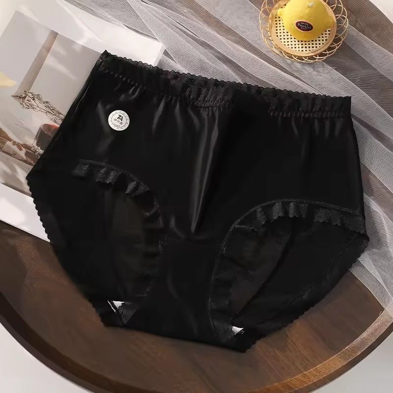 High quality women's underwear sexy women lace underwear satin plus size underwear women hollow underwear women