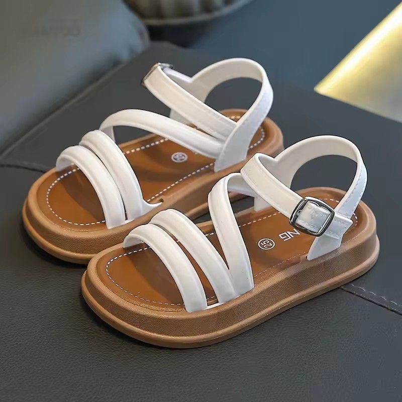 Baby girl sandals, children's new cool and fashionable princess cute and versatile student flat sandals, casual shoes
