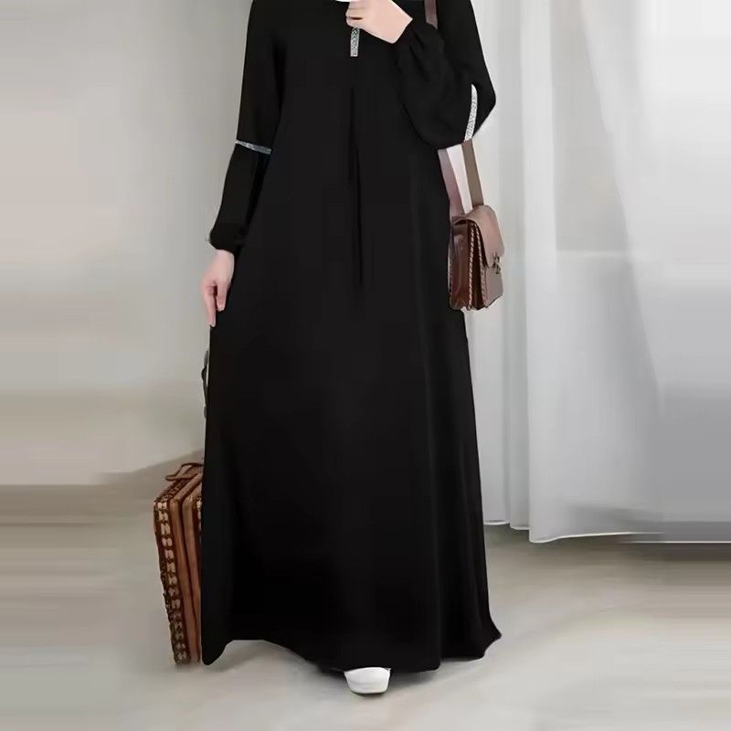 Women's Muslim sequins dress moderate abaya ramadan fashion evening gown Türkiye Kaftan Islamic clothing Caftan clothes