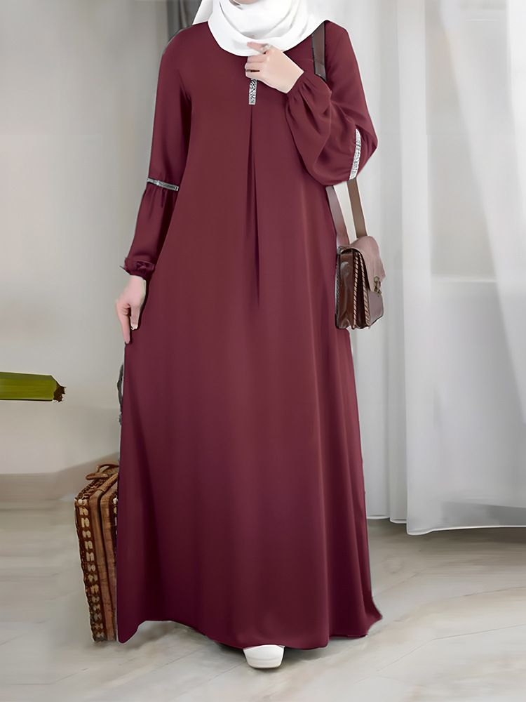 Women's Muslim sequins dress moderate abaya ramadan fashion evening gown Türkiye Kaftan Islamic clothing Caftan clothes