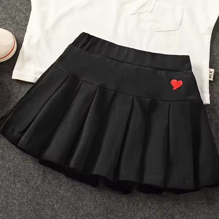 Children's clothing, half skirt, girls' summer clothes, versatile anti slip belt, safety pants, pleated skirt, children's baby A-line skirt, pants trend