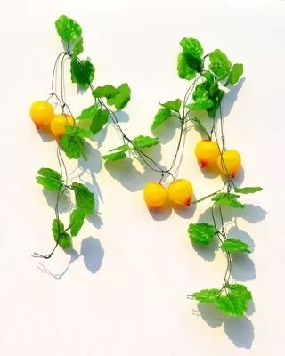 Simulated Fruit Vine, Grape Leaves, Fake Flower Vine, Hotel Indoor Ceiling, Air Conditioning Duct Decoration, Green Plants and Vegetables