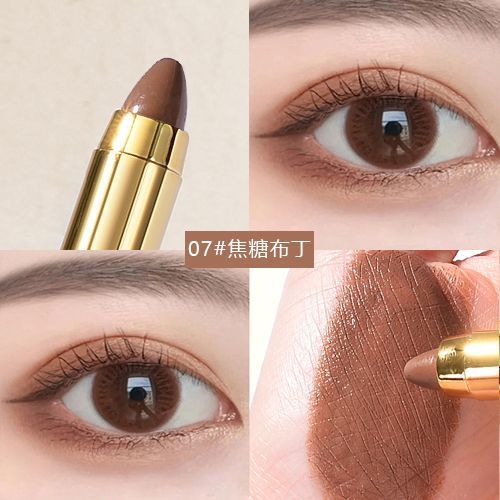 6 color eye shadow pen eye makeup Lying silkworm pen double head high light pen eye shadow stick women view 8