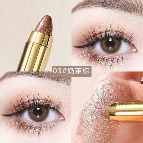 6 color eye shadow pen eye makeup Lying silkworm pen double head high light pen eye shadow stick women view 9