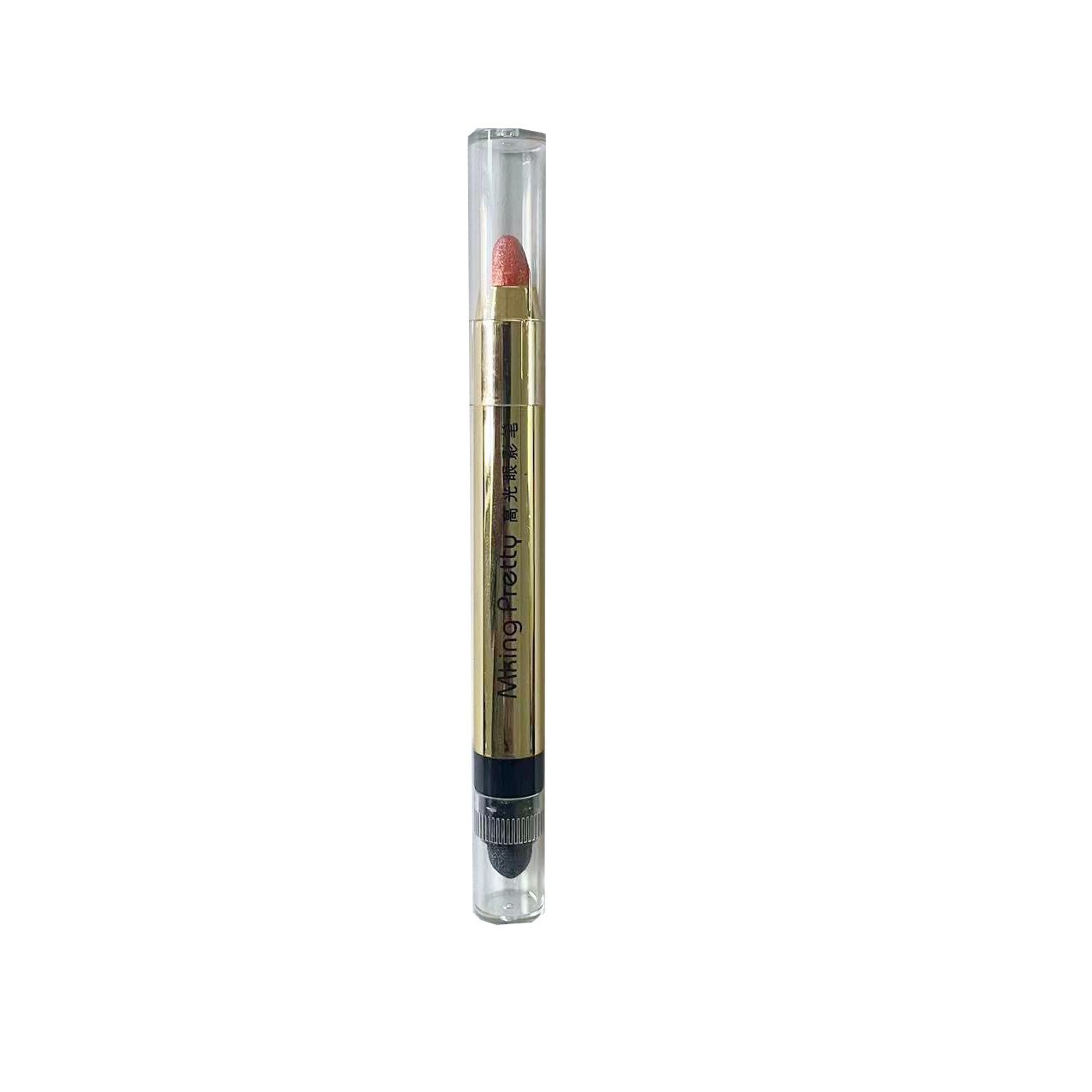 6 color eye shadow pen eye makeup Lying silkworm pen double head high light pen eye shadow stick women view 6