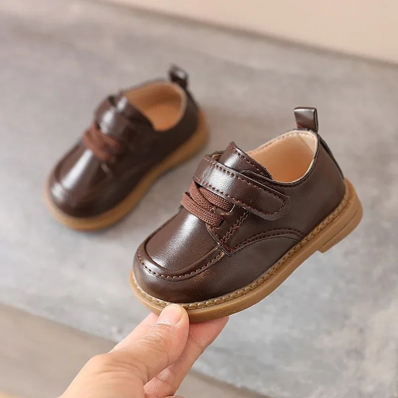 Baby men's shoes, toddler shoes, newborn baby's walking shoes, party, wedding, baby's soft PU leather shoes