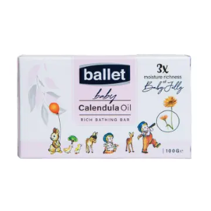 BALLET SOOTHING CALENDULA OIL  BABY BATHING BAR 100g