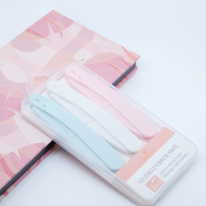 FOLDING EYE BROW RAZOR /KNIFE- 3pc SET