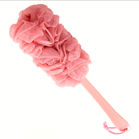 EXFOLIATING BATHING SHOWER LOOFAH BRUSH BACK SCRUBBER WITH LONG HANDLE