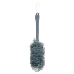 EXFOLIATING BATHING SHOWER LOOFAH BRUSH BACK SCRUBBER WITH LONG HANDLE