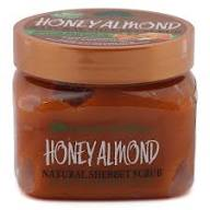 FRUITS OF WOKALI  HONEY ALMOND NATURAL SHERBET SCRUB- 600g