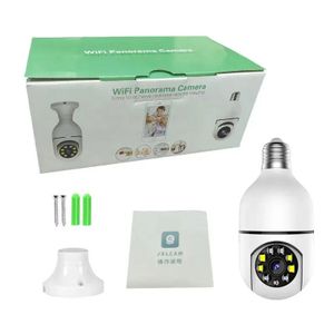 1080P CCTV CAMERA 360° PANORAMIC BULB CCTV WiFi IP PTZ PAN & TILT ROTATING CAMERA MOTION TRACKING,2WAY COMMUNICATION, SUPPORT SD CARD