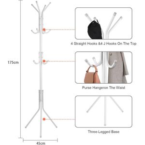 Floor Standing Coat Rack Handbag/Clothes/Hat Rack Organizer
