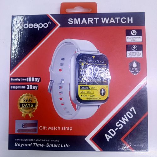 Aldeepo AD-SW07 IP68 Water proof Smart watch with wireless Bluetooth call. Can withstad power for a long period of time upto 10 days standby