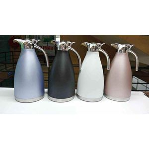2.0L Stainless Steel Vacuum Coffee Pot Vacuum Thermos Flask Kettle Silver 2L