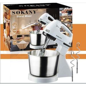 Share this product



Sokany Stainless Steel Stand Mixer With 2L Bowl