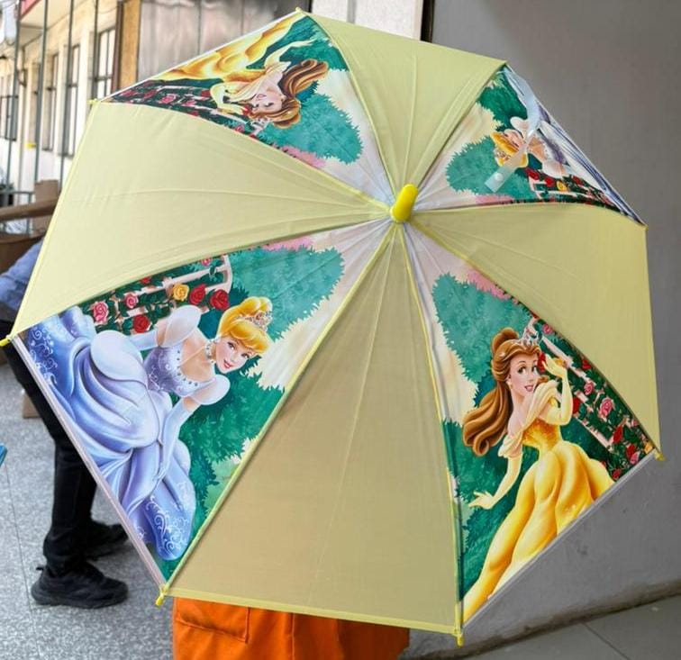 Colorful Kids Umbrella – Lightweight, Windproof & UV-Protected with Cartoon Prints for Boys & Girls