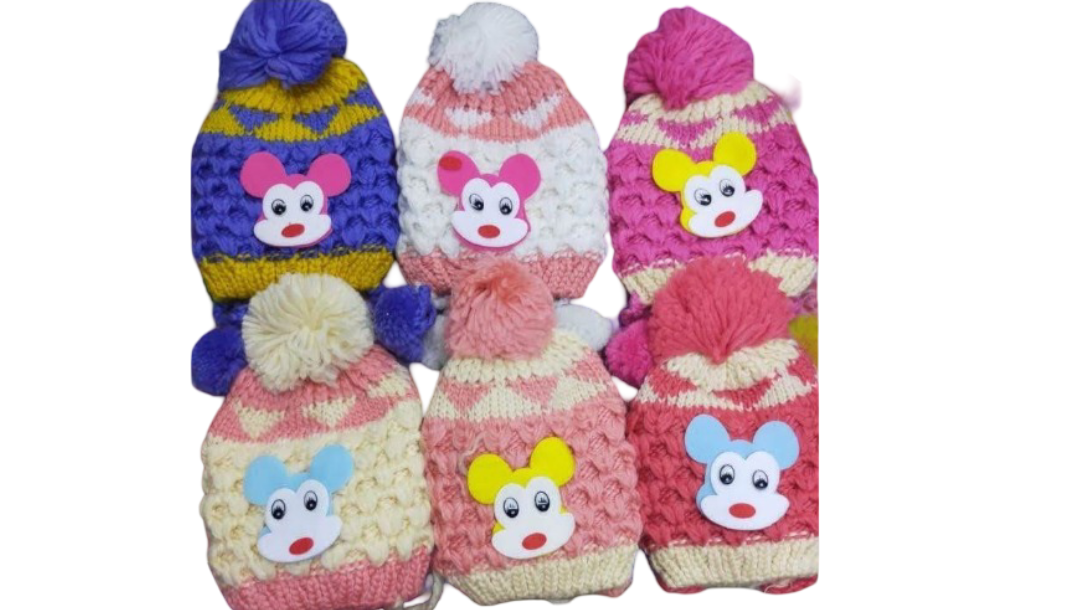 3 Pcs Baby/Newborn/Kids Marvin,hat,Kofia - Warm, Cozy hat for Toddlers and Children, Cute Cartoon Design Ideal for Cold Weather, Unisex & Colorful.