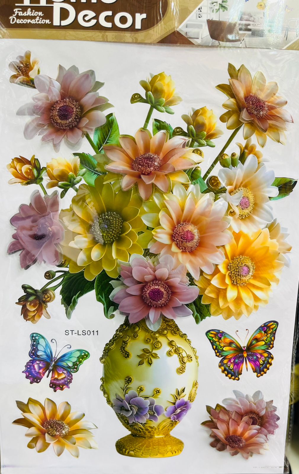 Elegant 3D Flower Wall Décor – Stylish Home Art for Living Room, Bedroom & Hallway Accent