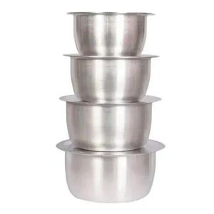4 PCS High-Quality Aluminium Sufuria Set – Non-Stick Cooking Pots for Everyday Kitchen Use Cookware for efficient Cooking, Kitchen Utensils full time Cooking No Lids