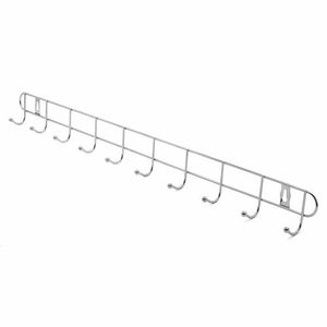 Stainless Steel Over-the-Door/Wall Hook Hanger – Heavy Duty 6-Hook Organizer for Coats, Towels & Bags Can hold a lot of Weight, Perfect for DIY Home Design