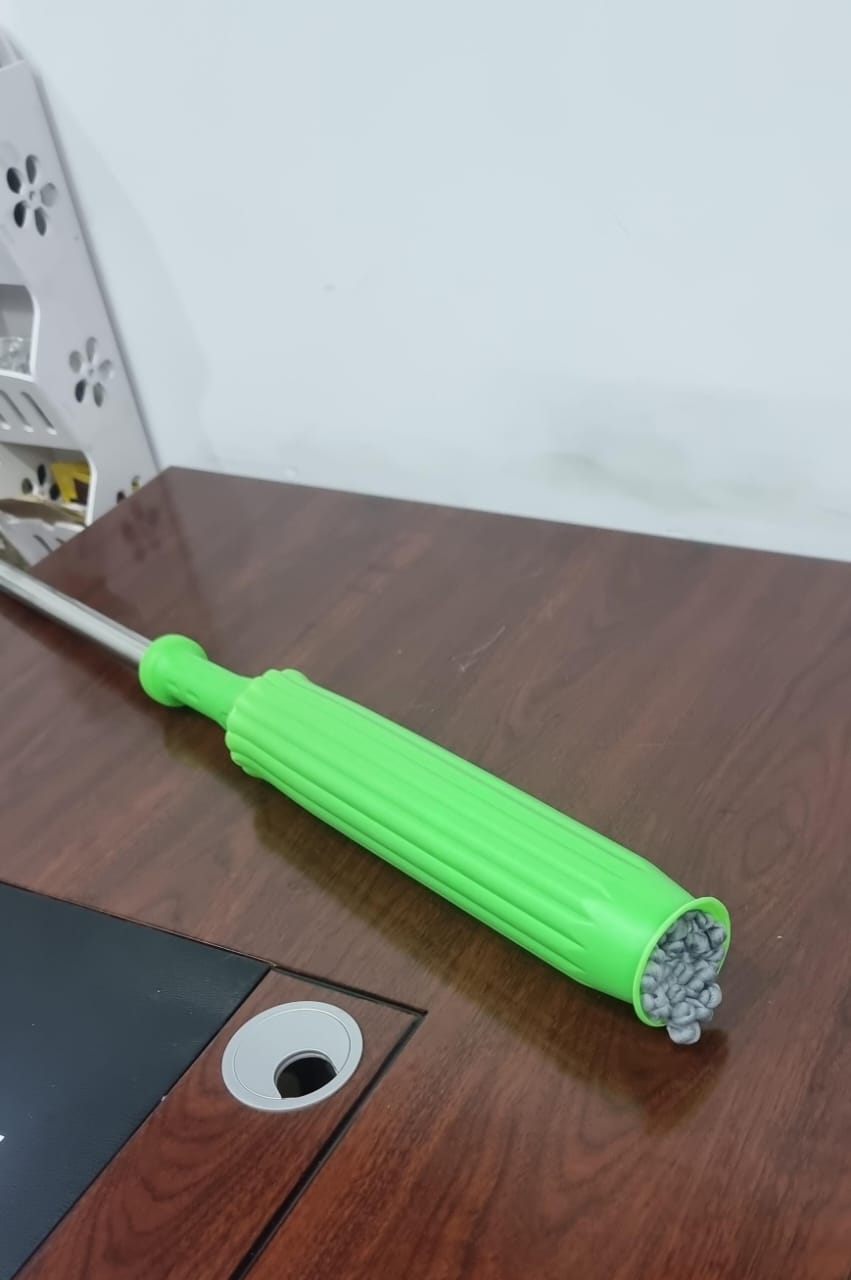 360° Spin Microfiber Mop - Telescopic Handle Adjustable Floor Cleaner for Wet & Dry Use, Lightweight, Easy Wringing, Ideal for Tiles, Wooden Floors & Homes