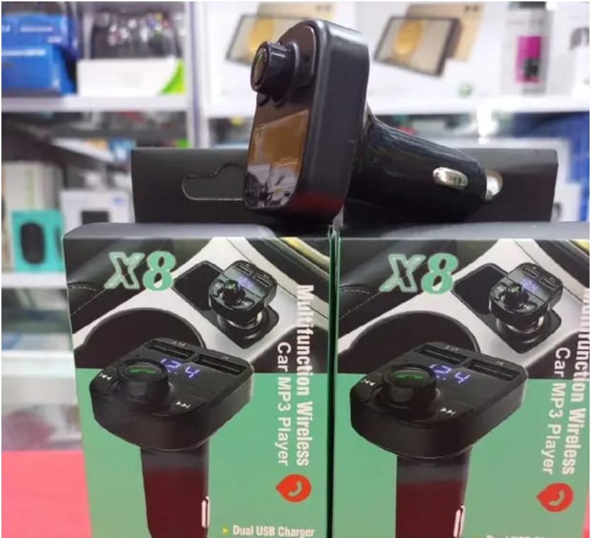 3-in-1 Bluetooth Car Charger FM Transmitter with Fast Charging QC 3.0 & Hands-Free Calling - Dual USB Ports 3.1A MP3 Player for All Cars