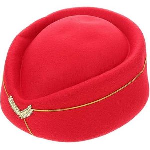 Elegant Women's Stewardess Cap – Classic Air Hostess Style Uniform Hat for Fashion, Stage Performances, or Themed Events
