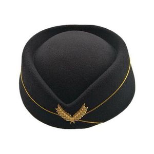 Elegant Women's Stewardess Cap – Classic Air Hostess Style Uniform Hat for Fashion, Stage Performances, or Themed Events