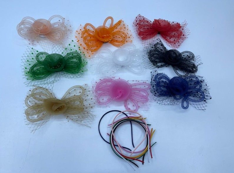 Elegant Women's Fascinator Hat – Cocktail, Tea Party & Wedding Send-Off Headpiece with Veil & Embellishments