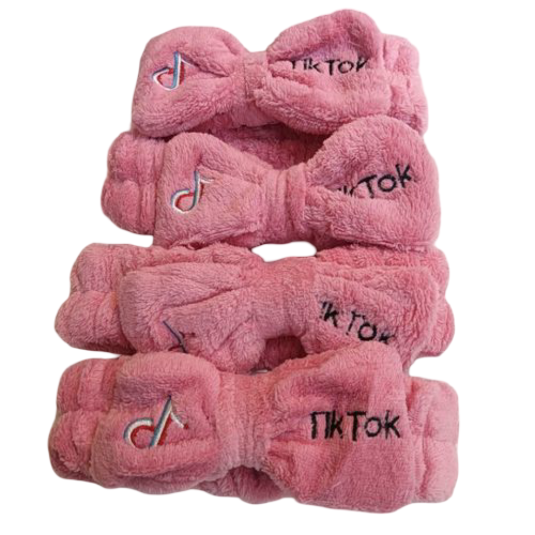 TikTok OMG Spa Headband – Super Soft Fleece Makeup & Skincare Headwrap for Women Plus FREE Afro Metal Comb Wide Toothed Comb