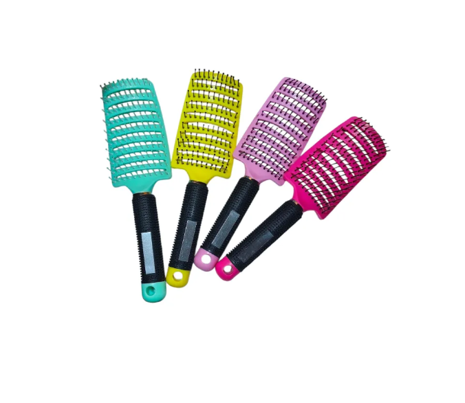 Professional Wig Comb Detangling Brush & Scalp Massager – Wide-Tooth Comb & Paddle Brush for Natural, Synthetic & Human Hair Wigs