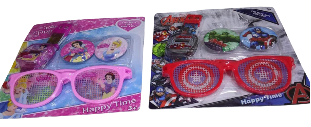 Kids Cartoon Sunglasses, Watch  & Accessories Set  - Fun Accessories for Play, Dress-Up & Outdoor Adventures