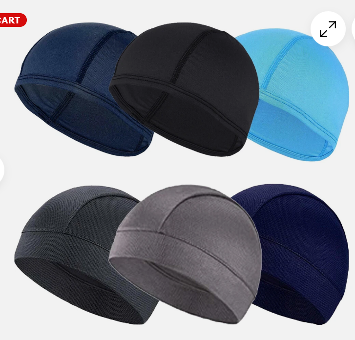 Plain Breathable Skull Cap - Lightweight, Moisture-Wicking Beanie for Men & Women, Unisex Seamless Headwear for Sports, Running, and Cold Weather