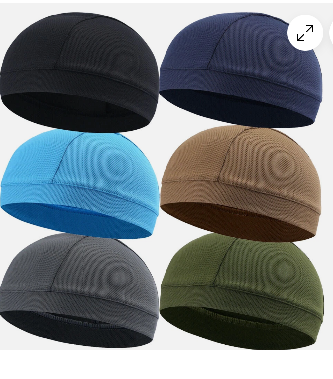 Plain Breathable Skull Cap - Lightweight, Moisture-Wicking Beanie for Men & Women, Unisex Seamless Headwear for Sports, Running, and Cold Weather