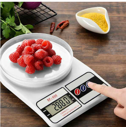 Digital Kitchen Weighing Scale - High Precision Electronic Cooking Scale with LCD Display, Tare Function, and Stainless Steel Platform for Baking, Meal Prep, and Portion Control