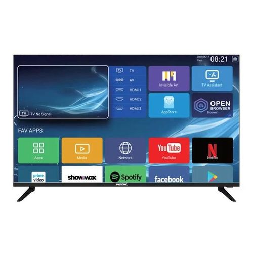 Vision Plus 43" Inch Frameless Android TV – HD Display, Smart Features, YouTube & Netflix Preinstalled, HDMI/USB/WiFi Ready