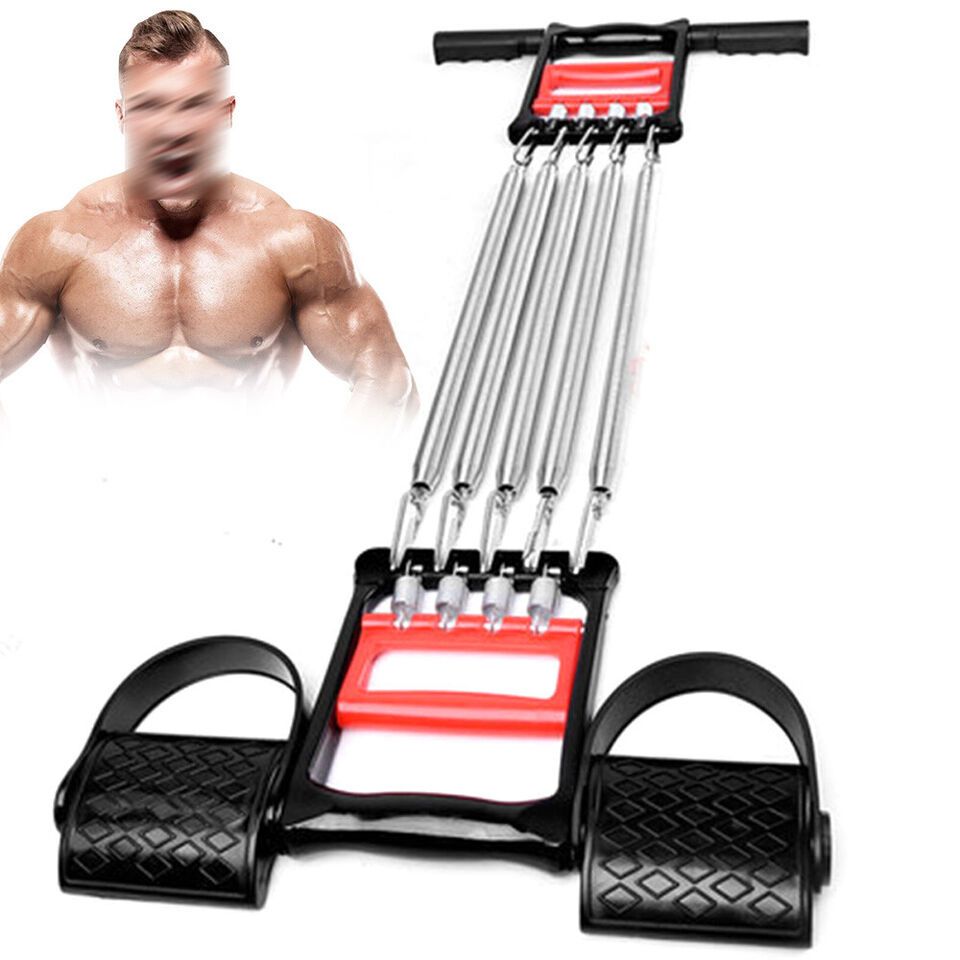 🍇💪HIT THE GYM 💪 🔥 Chest Expander 3 In 1 Multi Usage 5 Detachable Chest Pull Spring For Men Inbuilt Hand Gripper Tummy Trimmer Exerciser Multifunction Fitness Tool Versatile design of this chest.
