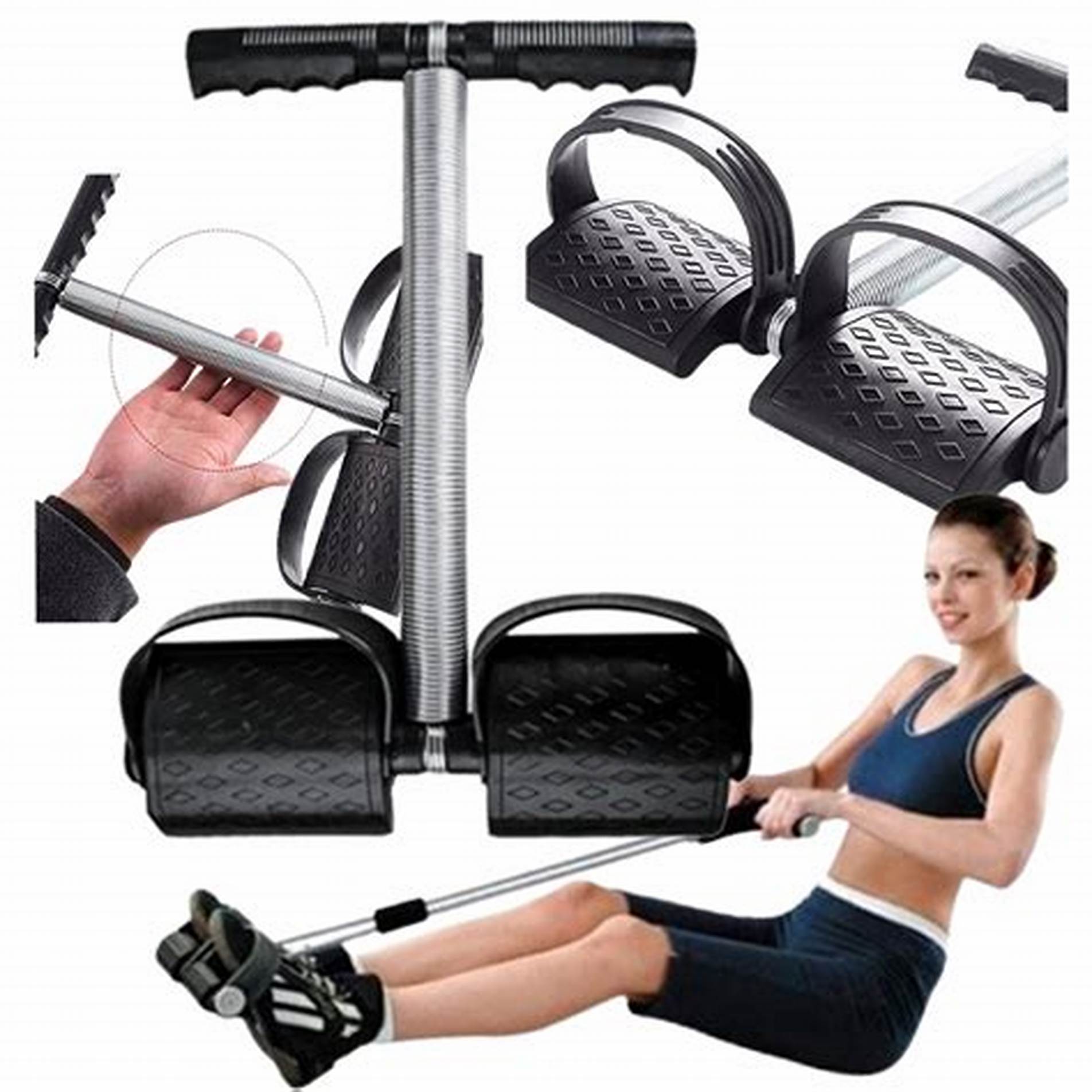 Tummy Trimmer: Training Spring Exerciser Double Spring Tummy Sit up Exercise Workout Gym.