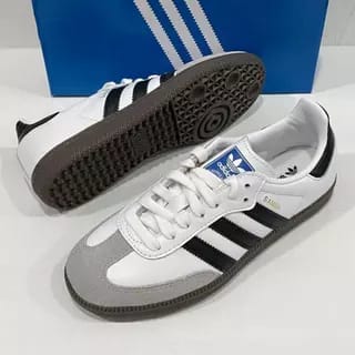 ⚡SAMBA SINGLE SOLE🔥HIGH quality double sole unisex sneakers ,All season wearing men/ladies fashioned sneakers🥰 Very elegant sneaker availble in all colours eg white black pink etc🥰😘CUTE as pictur⚡