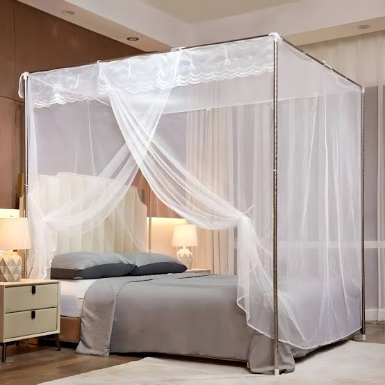 ⚡[promotion {4x6} {5x6} {6x6}] ⚡very cute 🔥🔥 High quality fashioned 4 STANDS MOSQUITO NETS durable CLASIC 4 STANDS NETS VERY  STRONG TO HANDLE ANY THING very cute🔥🥰 CLASSIC MOSQUITO NET ⚡🔥