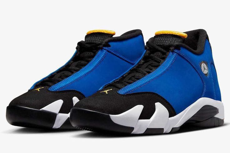 ⚡NEW ARRIVAL ORIGINAL JORDAN 14 💯 comfortable and durable men's sneakers for all-day support and comfort ⚡,, available in black ,red , white, blue and yellow sizes 40-46💯⚡
