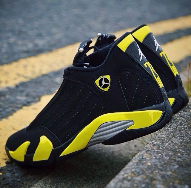 ⚡NEW ARRIVAL ORIGINAL JORDAN 14 💯 comfortable and durable men's sneakers for all-day support and comfort ⚡,, available in black ,red , white, blue and yellow sizes 40-46💯⚡
