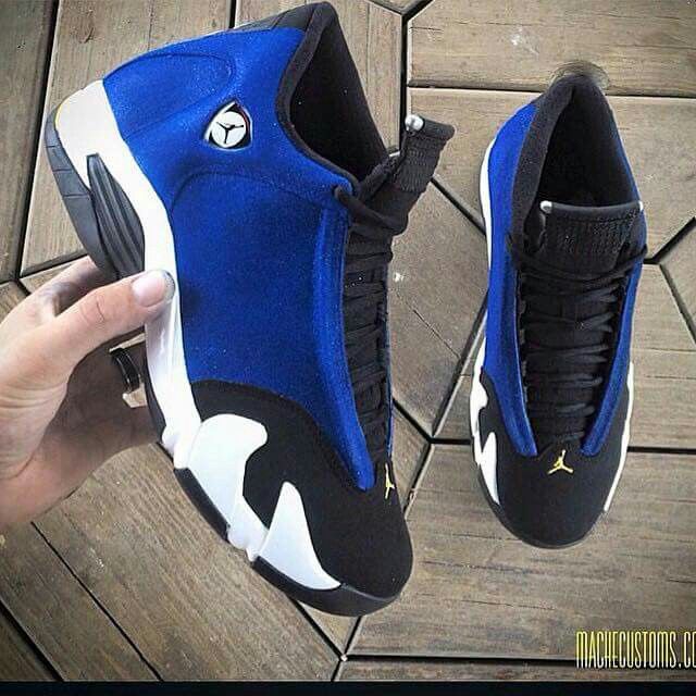 ⚡NEW ARRIVAL ORIGINAL JORDAN 14 💯 comfortable and durable men's sneakers for all-day support and comfort ⚡,, available in black ,red , white, blue and yellow sizes 40-46💯⚡