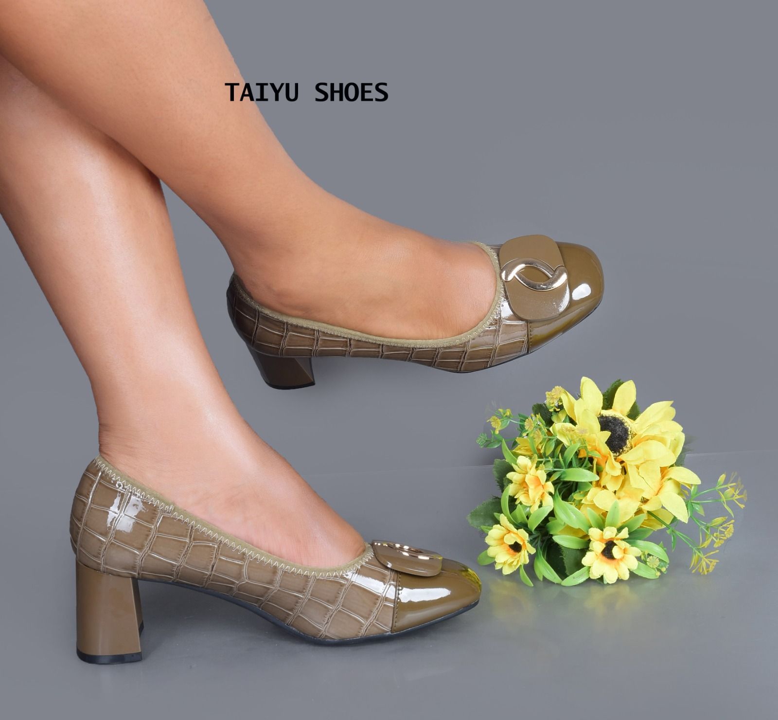⚡NEW ARRIVAL ,ORIGINAL TAIYU women's/ladies heels High Quality Taiyu's best block heels 💯very cute heel designed with a breathable upper leather heel and for all day comfort sizes 37-42 all colors ⚡