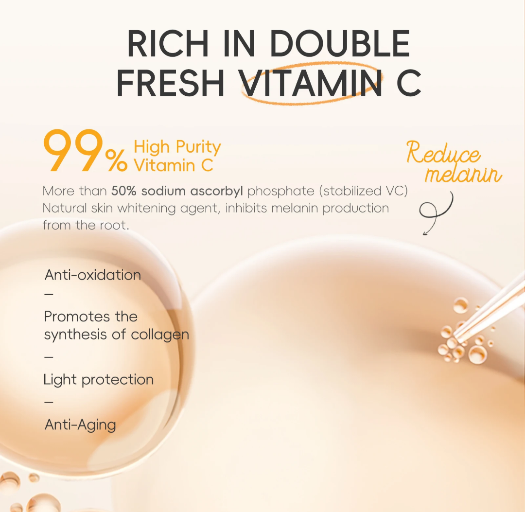 LAIKOU VITAMIN C 5 IN 1 SKINCARE SET SERIES...VITAMIN C CLEANSER,VITAMIN C TONER,VITAMIN C SERUM,VITAMIN C EYE CREAM & VITAMIN C ESSENCE CREAM