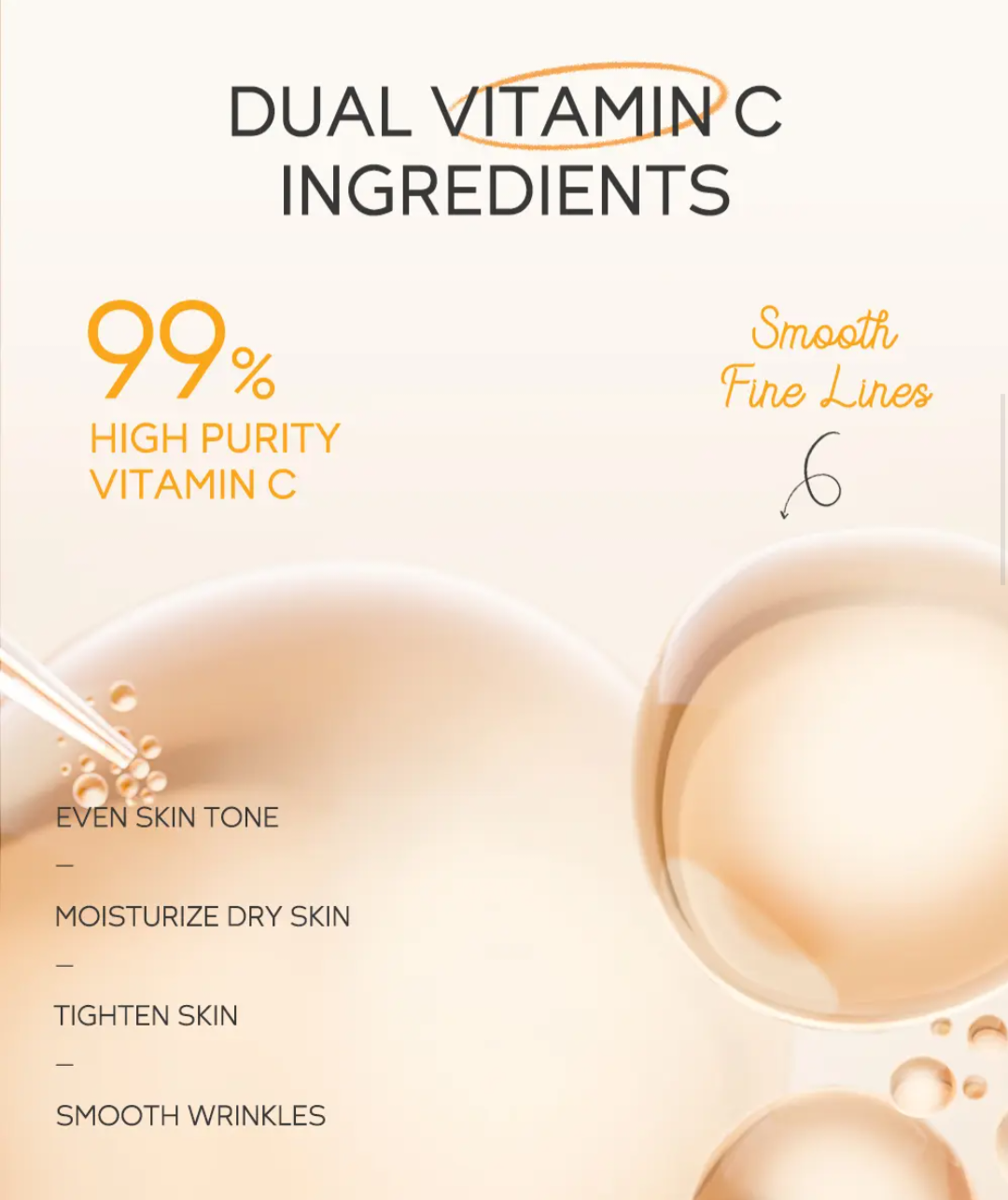 LAIKOU VITAMIN C 3 IN 1 SKINCARE SET...CALIFORNIA VITAMIN C SERUM, VITAMIN C EYE CREAM & VITAMIN C FACE CREAM