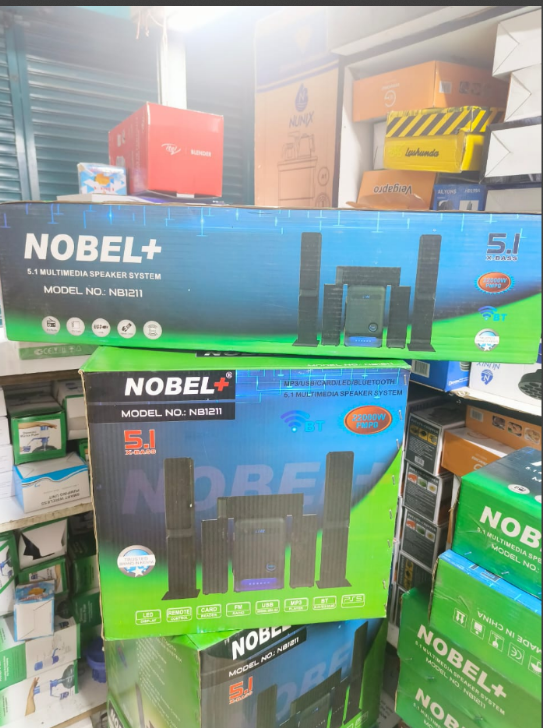 Nobel NB-2040 Tall Boy Home Theater Multimedia Speaker System 55000W PMPO USB SD Card, Bluetooth and FM Radio Woofer Sound Bar