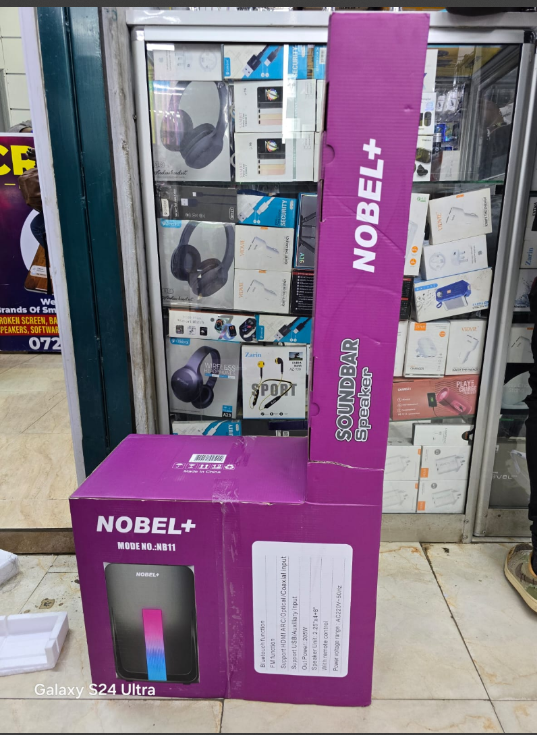Nobel NB-2040 Tall Boy Home Theater Multimedia Speaker System 55000W PMPO USB SD Card, Bluetooth and FM Radio Woofer Sound Bar